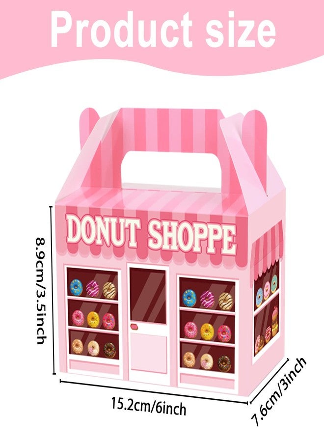 تفكس جيه علبة هدايا حفلات الدونات (12 علبة) مع حقيبتين حلوى، أكياس هدايا دونات لطيفة مع حلوى، علب هدايا حلوى "شكرًا جزيلًا"، علب هدايا عيد ميلاد للأطفال، لوازم تزيين حفلات أعياد الميلاد وحفلات استقبال المولود. - Image 2